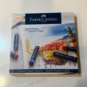 Faber-Castell Oil Pastels Set - Blue, Red, Yellow